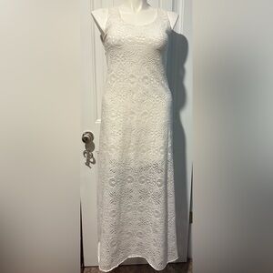 White Lace Maxi Dress